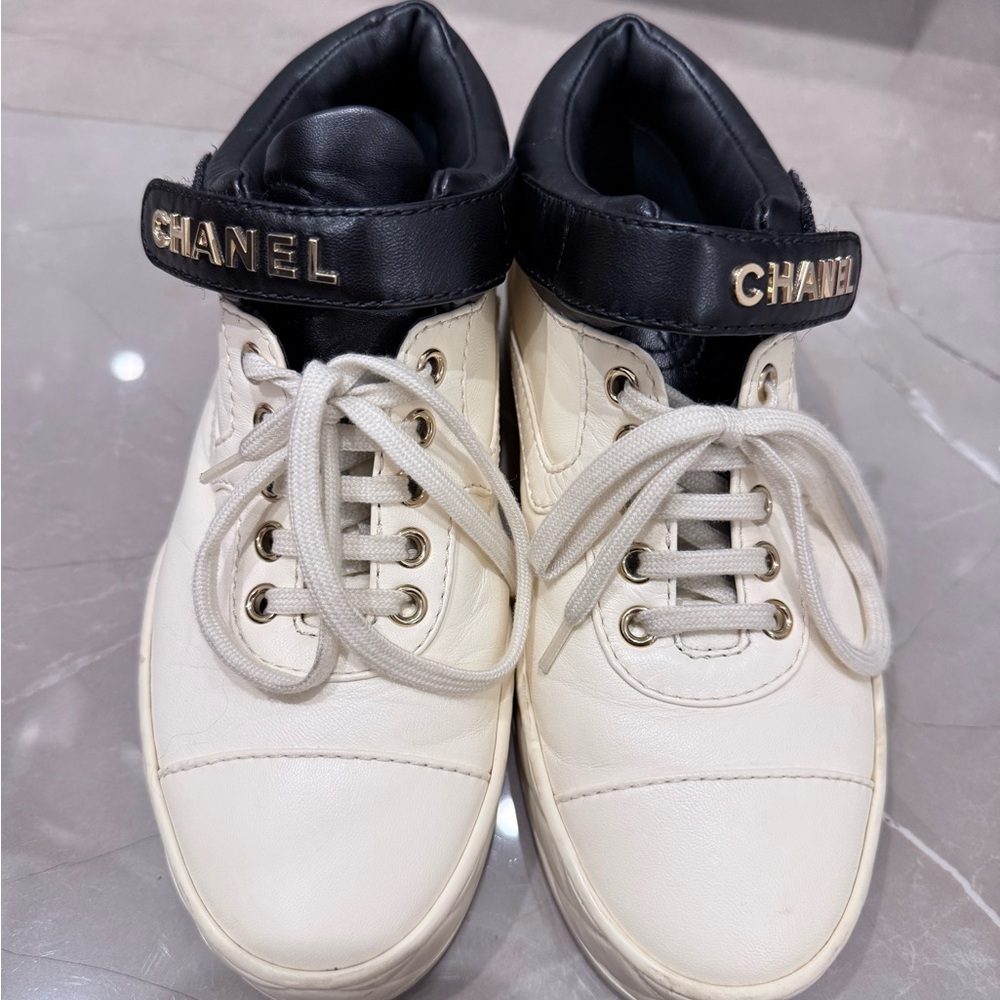 Chanel White Sneakers